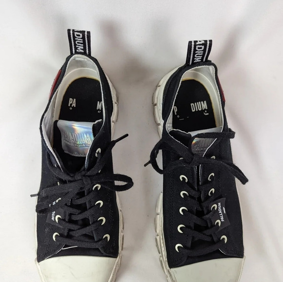 Palladium 10 Revolt Lo TX Platform Lug Sole chunky Platform Sneakers Lace Shoes - Picture 10 of 16